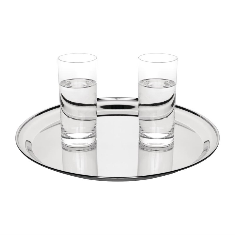 Platte Edelstahl rund 30cm